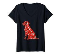 Women's Labrador Retriever Dog Lovers V-Neck T-Shirt