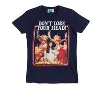 Womens Labyrinth Chilly Down with The Fire Gang Navy Fitted T Shirt