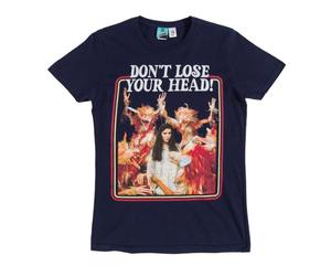 Womens Labyrinth Chilly Down with The Fire Gang Navy Fitted T Shirt
