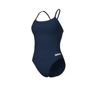 Women's lace back one-piece swimsuit Arena Solide Bleu 36