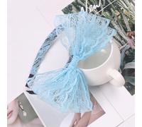 Women's Lace Bow Headband, Headband with Bow, Elegant Lace Hair Bands, Fascinator Headpiece, Hair Accessories for Wedding, Birthday, Festival, Parties, Hair Accessories, Blue A