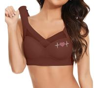 Womens Lace Cotton Bras UK Clearance Push Up Bra Ladies Everyday Bras Full Coverage Non-Foam Wireless Underwear Soft Comfort Support Bra for Saggy Breasts Bralettes Crop Top Plus Size Minimiser