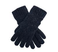 Women's Lace Knit Gloves with Marl Yarn - NAVY / ONE