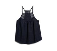 Superdry Lace Beach Sleeveless T-shirt Blue L Woman