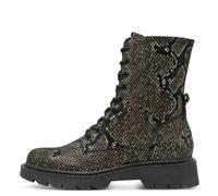 Tamaris Women's Flat Boots, Black Snake, 39 EU