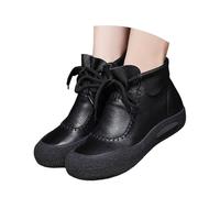 Womens Lace Up Boots Womens Platform Ankle Boots Retro Style Gothic Boot Winter Comfortable Boot Soft Sole Short Booties Casual Thick Sole Booties Daily Wear Outdoor Bootie Vintage Autumn Bootie