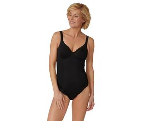 Women's lace-up cotton bodysuit Triumph Modern Black 105 C