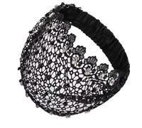 Women's Lace Wide Width | Elastic With Eyelets And Vintage Rhinestone Details - Decorative Wide Lace With Vintage Details | For Leisure And Leisure, Holidays And Weddings