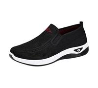 Women's Laceless Casual Shoes,Mesh Shoes Women,Slip On Trainers Woman,Woman Comfortable Slip On Walking Sneaker,Ladies Wide Fit Breathable Mesh Walking Shoe,Lightweight Black