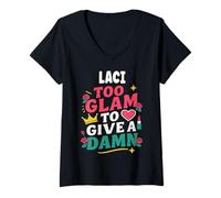 Womens LACI Personalized Women's Gift Custom LACI V-Neck T-Shirt