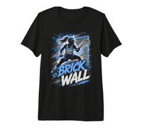 Women's Lacrosse Brick Wall Fearless Goalie Defense Premium T-Shirt