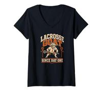 Women's Lacrosse Goat Since Day One Proud Player Pick V-Neck T-Shirt