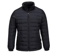 Womens Ladies Black Baffle Padded Portwest Aspen Puffer Jacket Size X-Small