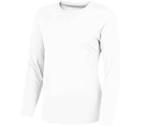 Womens Ladies Breathable Plain Polyester Athletic Sports Long Sleeve T-Shirt