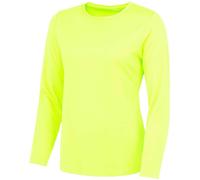 Womens Ladies Breathable Plain Polyester Athletic Sports Long Sleeve T-Shirt
