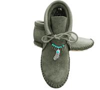Women's Ladies Casual Warm Short Ankle Boots Flat Leather Shoes Taupe Shoes Womens (Green, 6)