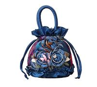 Womens Ladies Handbag Drawstring Bucket Bag Coin Purses Key Bags Cash Money Phone Pouches - Royal blue, Royal Blue, One Size