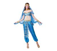 Womens Ladies Harem Dancer Costume Arabian Princess Belly Dancer Fancy Dress