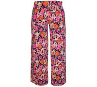 WOMENS LADIES PLUS SIZE ORANGE FLOWER PRINT PALAZZO WIDE LEG TROUSERS PANTS UK 8-26