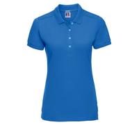 Womens Ladies Polo Shirt Slim Fitted Stretch Short Sleeve Collared Cotton Top