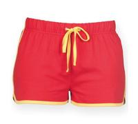 Womens Ladies Shorts Summer Holiday Sports Fitness Retro Adults Cotton Hot Pants