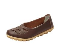Womens Ladies Slip On Flats UK Sale, Round Toe Loafer Shoes Hollow out Flat Mule Sandals Summer Clogs Wide Fit Sandals Slippers Comfy Closed Toe Shoe Non Slip Work Shoes Pumps Indoor Outdoor Shoes