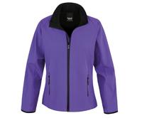 Womens Ladies Softshell Jacket Fleece Lined Full Zip Windproof Showerproof Coat