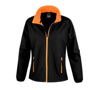 Womens Ladies Softshell Jacket Fleece Lined Full Zip Windproof Showerproof Coat