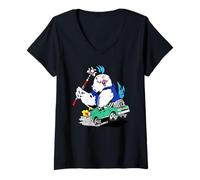 Womens Land Survey Bird V-Neck T-Shirt