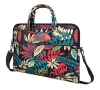 Womens Laptop Bag Shoulder Handbag Case Floral Zipper 14.1-15.6 Inch