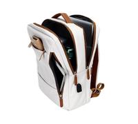 Women's Laptop Bag, Travel Laptop Bag for Work | Women's Multifunction Backpack for Travel, Hiking, Daily Holiday, Camping, Gym, white, Se référer à la description, Refer to description