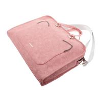 Women's Laptop Tote Bag 16 Inch Pink Shockproof Large Capacity Computer Handbag with Multiple Pockets for Work School Business Crossbody and Wheeled Carrying Case