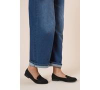 Womens Lara Penny Loafers Natural Black 7