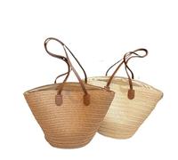 Women's Large Capacity Shoulder Bag Summer Straw Woven Basket Handbag Fashion Female Designer Beach Bag Bali Shopper Tote(Brown)