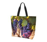 Women's Large Capacity Shoulder Tote Bag Desert Grapes Printed Handbag Versatile Tote Bag for Commuting and Shopping