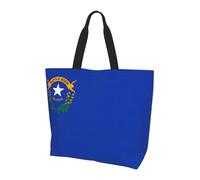 Women's Large Capacity Shoulder Tote Bag Nevada State Flag Printed Handbag Versatile Tote Bag for Commuting and Shopping
