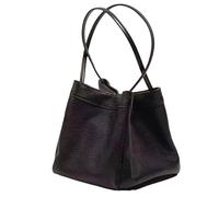 Women's Large Capacity Sunflower Printed Handbag (Black One Size)