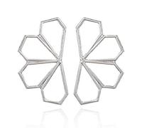 Women's Large Flower Hollow Geometric Sleeper Earrings Cocktail Jewelry Portable and Useful