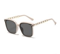 Women's Large Frame Sunglasses Stylish Thin PC Sun Glasses Comfortable Non-Slip Nose Pads For Durable Hinges for Travel Daily Wear Black(C)