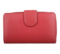 Womens Large Genuine Leather RFID Money/Credit Card Holder/Purse - Red