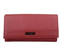 Womens Large Leather Bi-Fold Money/Coin Holder/Purse with Mulitple Pockets - Red