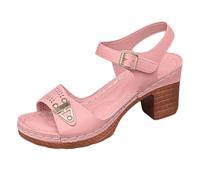 Women's Large Size Chunky High Heeled Sandals Outer Wear Fashion Casual Thick Bottom Sandals Female Wearable Freedom from Shore to Street