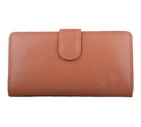 Womens Large Soft Leather Bi-Fold RFID Protected Money/Coin/Credit Card Holder/Purse - Tan