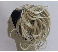 Women's Large Synthetic Scrunchies Scrunchy Hairdo Hair Bun Elasticated Braided Hairpiece Extension For Women (Light Mix Blonde-1#24-613)