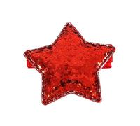 Women's Large Wedding Races Party Fascinator Independence Day Star Hair 4th Of July Plastic Patriotic Party Hair Props (Watermelon Red, One Size)