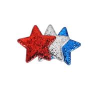 Women's Large Wedding Races Party Fascinator Independence Day Star Hair 4th Of July Plastic Patriotic Party Hair Props (Sky Blue, One Size)