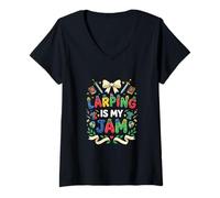 Women's Larping is My JAM V-Neck T-Shirt