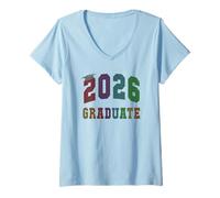 Women's Last Day Class of 2026 Graduate Final Level Almost There V-Neck T-Shirt