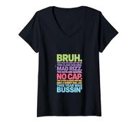 Women's Last Day Mood Gen A Style for Cool Teachers V-Neck T-Shirt