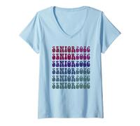 Womens Last First Day Senior Class of 2026 Final Level Almost There V-Neck T-Shirt